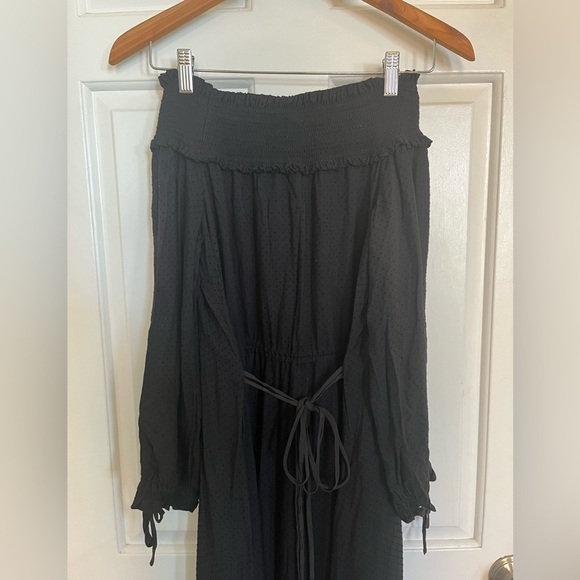 Tibi Swiss dot off the shoulder midi dress 2 - Picture 9 of 12